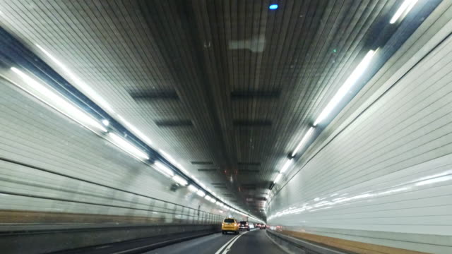 Driving in Holland Tunnel, from Driver Point of View
