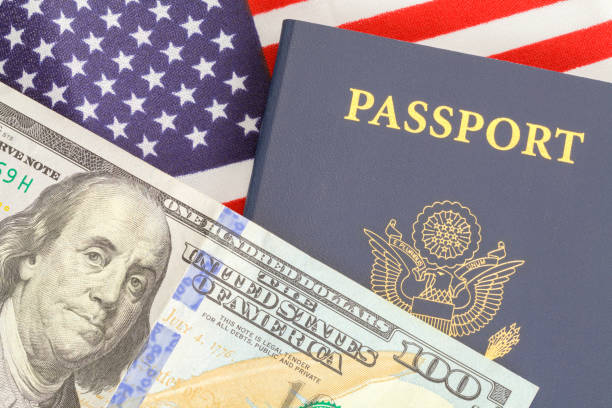 istock Passport Flag Cash 1012706018
