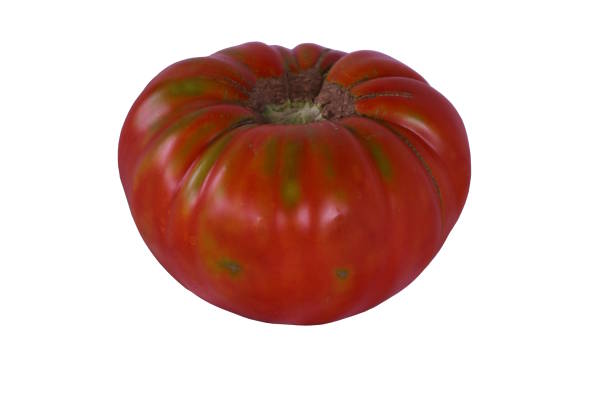 istock Homegrown Organic Tomato isolated on a White Background 1012741278