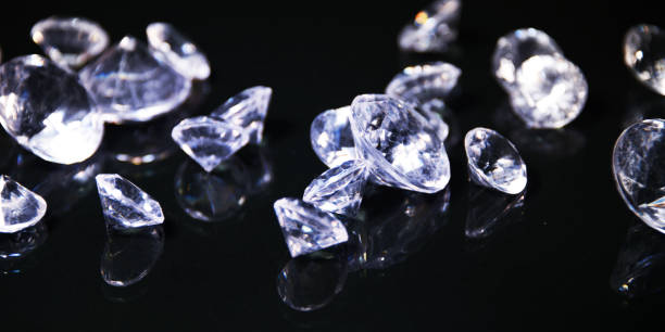 istock Luxury background with diamond. Wedding glamour style. 1012749136