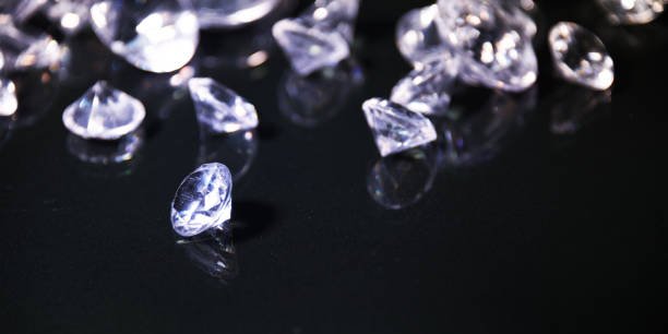 istock Luxury background with diamond. Wedding glamour style. 1012754180