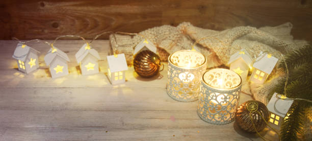 istock Christmas cozy decoration and lighting 1012765638