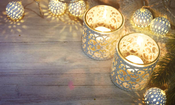 istock Christmas cozy decoration and lighting 1012770910
