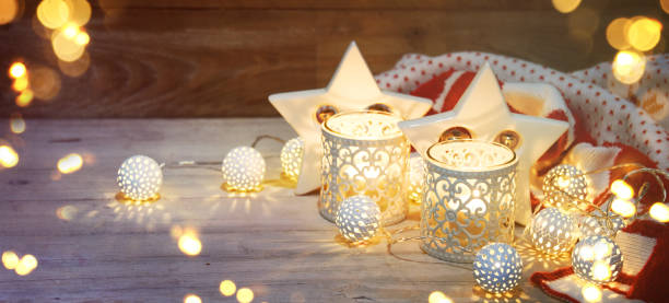 istock Christmas cozy decoration and lighting 1012771452