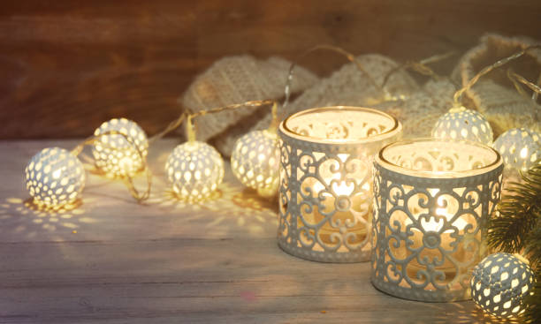istock Christmas cozy decoration and lighting 1012772170