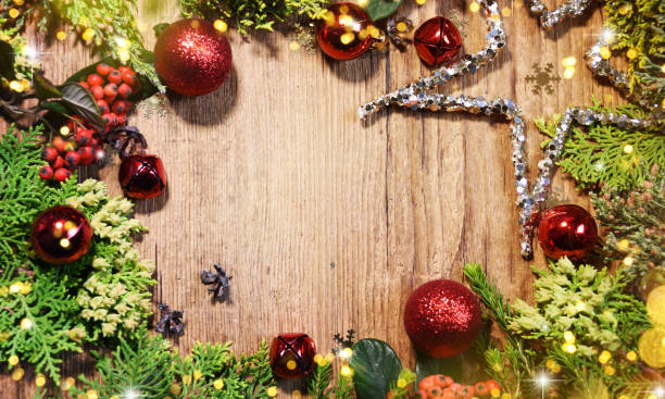 istock Christmas wooden background 1012778910