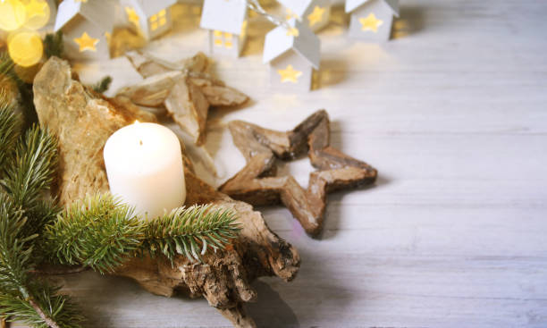 istock Cosy and soft winter background, knitted sweater and lights 1012783476