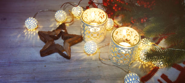 istock Christmas cozy decoration and lighting 1012783714