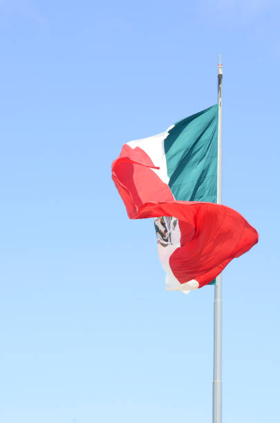 istock national flag of Mexico blowing in wind on flag pole 1012783822