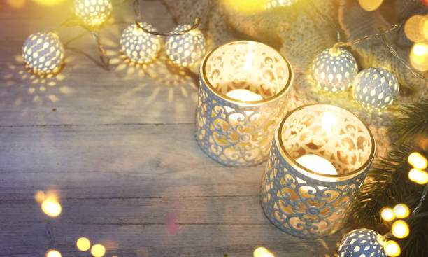 istock Christmas cozy decoration and lighting 1012784148