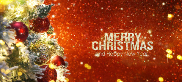 istock Christmas tree with decoration and lighting 1012788386