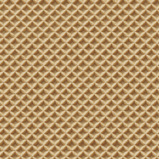 Seamless Detailed Waffle Texture Close-up