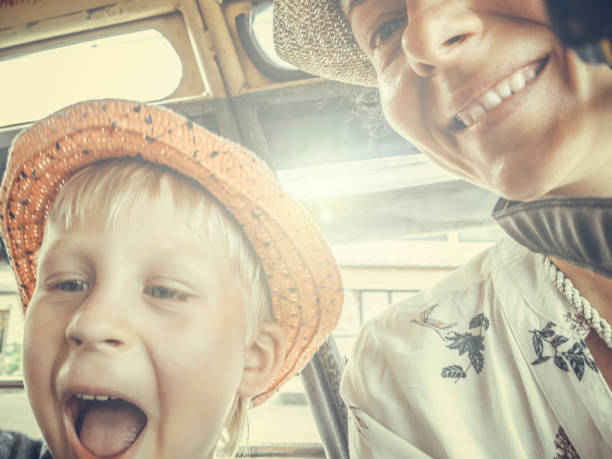 istock Mother and son taking selfie. 1012801984
