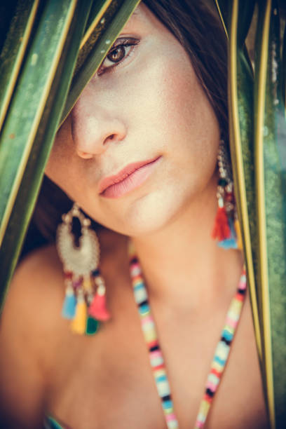 istock Hipster Girl Close in nature 1012801990