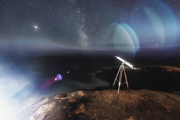 istock Observing Mars & Milky Way with Telescope 1012818964