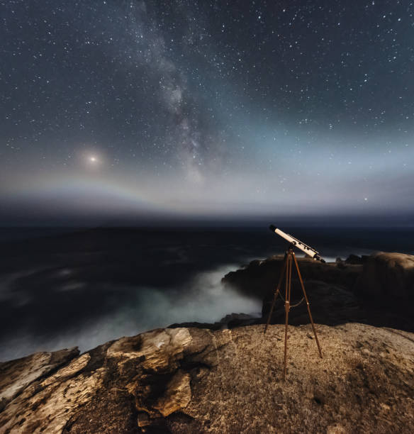 istock Observing Mars & Milky Way with Telescope 1012828458