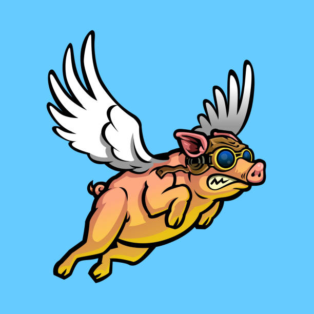Flying Pig Stock Illustration - Download Image Now - Pig, Flying, Animal Wing - iStock Flying Pig Stock Illustration - Download Image Now - Pig, Flying, Animal Wing - iStock