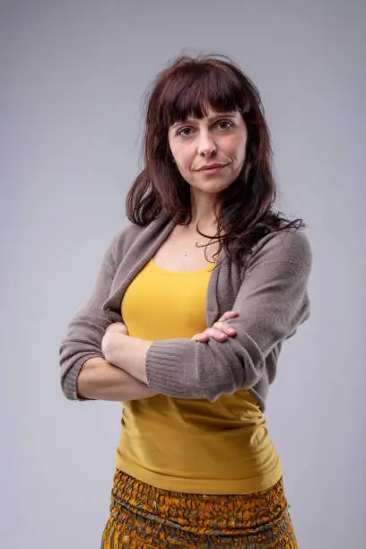 Photo of Confident woman with folded arms