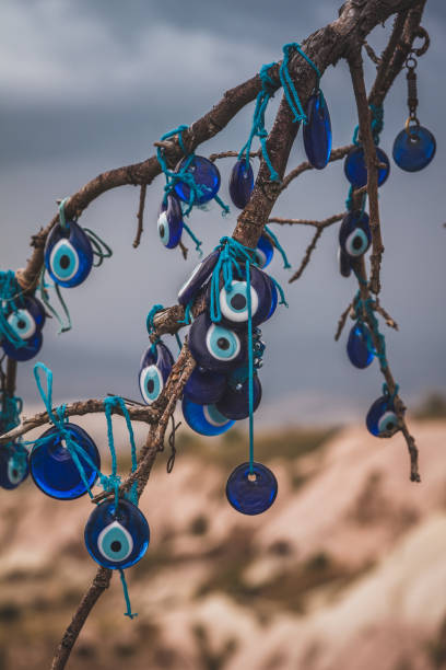 istock Blue glass turkey eye 1012845464