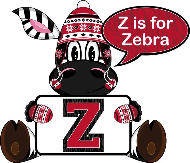 Vector illustration of Z is for Zebra