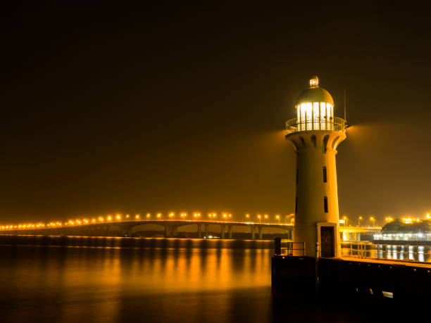 This is a photo of Lighthouse near Tuas Bridge in Singapore.