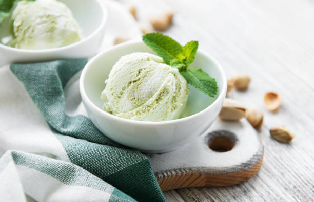 istock pistachio ice cream and mint 1012933722