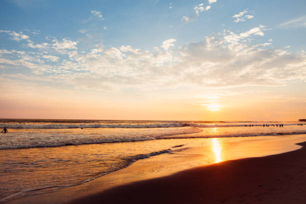 istock Amazing colorful red sunset at tropical islands. 1012936562