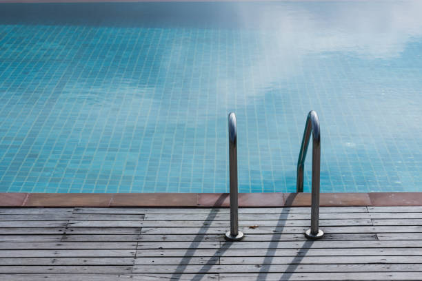 istock swimming pool at resort 1012947968