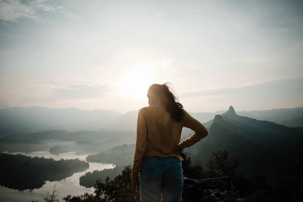 istock Asian Women Hiking 1012968958
