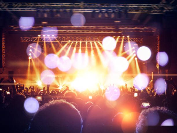 istock Concert crowd in front of a live stage 1012978744