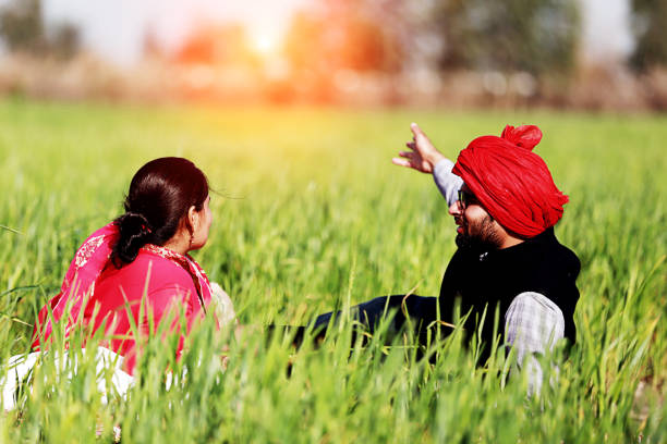 istock Young couple enjoying in nature 1012988554