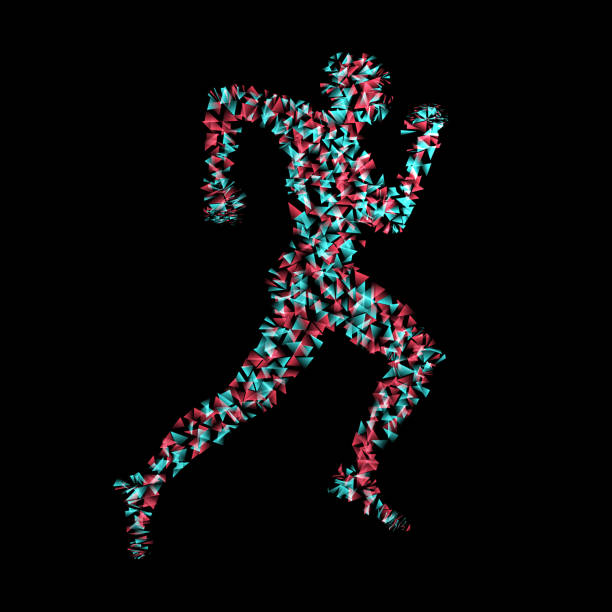istock 3d running man. Design for sport, business, science and technology. Vector illustration. Human body. 1013004778