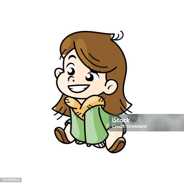 Cutest Kid Illustration Isolated On White Background Design Element For Print Tshirt Poster Card Banner Stock Illustration - Download Image Now