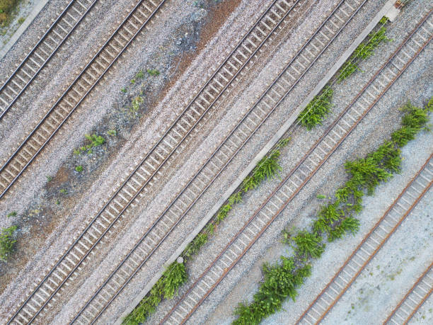 istock Railroad tracks seen from above 1013013806