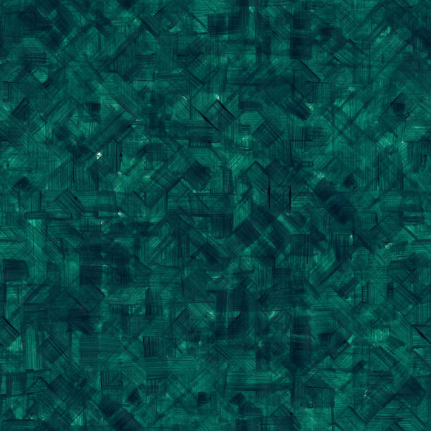 superficie multistrato con effetto 3d riempito da innumerevoli linee - sfondo di carta verde scuro controllato - multi layered paint foto e immagini stock