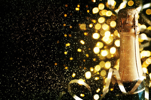 Celebration theme with champagne still life