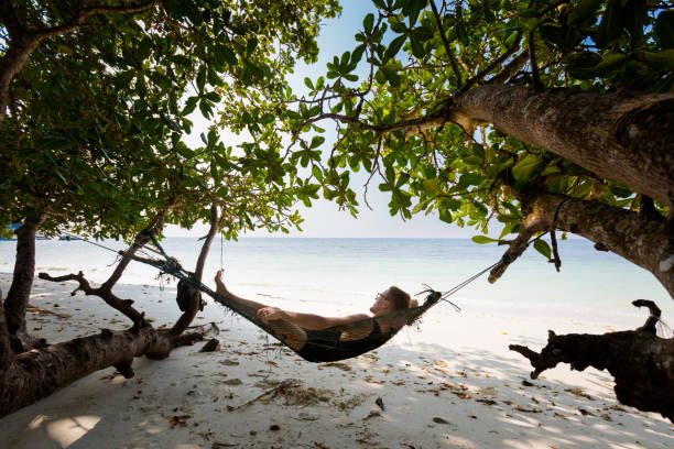 istock Tourist on secret beach Pangkor 1013043524