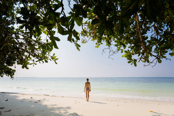istock Tourist on secret beach Pangkor 1013044358