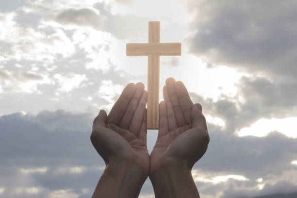 istock Human hands open palm up worship. Eucharist Therapy Bless God Helping Repent Catholic Easter Lent Mind Pray. 1013051074