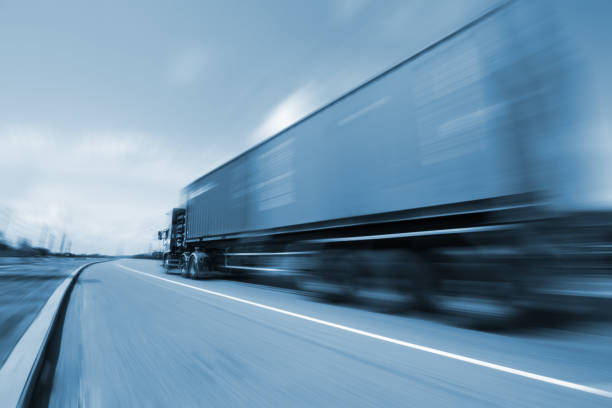 istock Drive on road, transportation logistic concept 1013069514