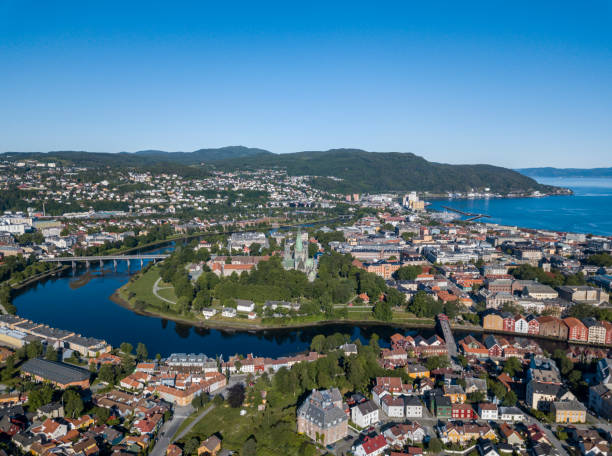 istock Aerial view of Trondheim 1013077806