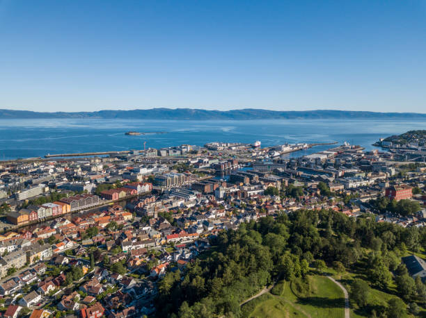 istock Aerial view of Trondheim 1013077990