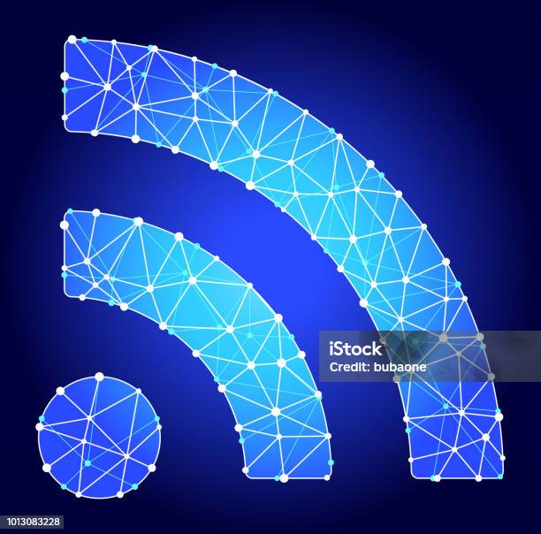 Triangle Network Pattern Computer Network Blue Triangle Node Vector Pattern Stock Illustration ...