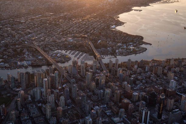 istock Downtown Vancouver Aerial during Sunset 1013114674