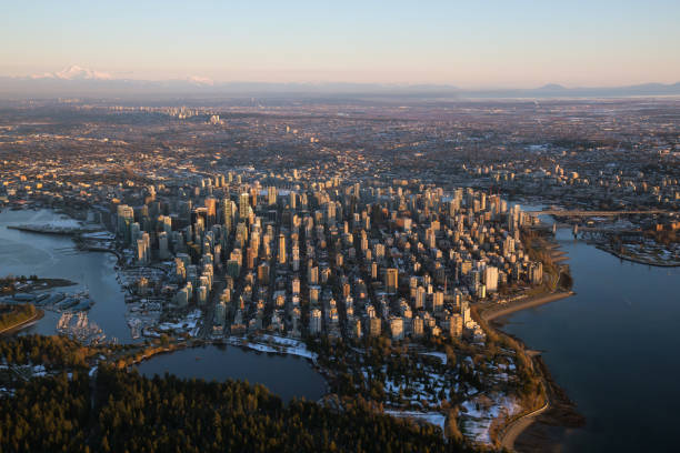 istock Downtown Vancouver Aerial during Sunset 1013115194