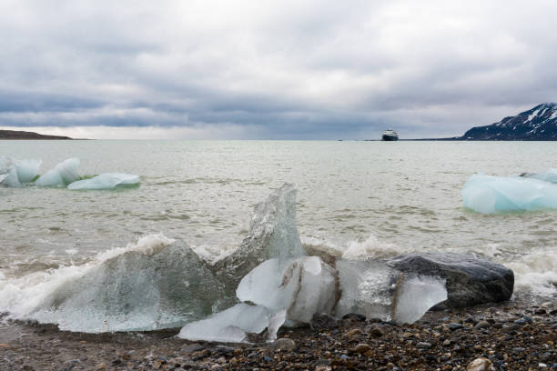 istock Ice pieces on the coast in Arctic 1013115896