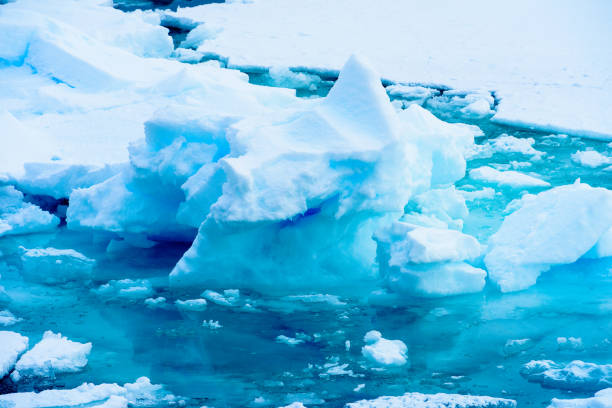 istock Ice pieces on the water in Arctic 1013130386