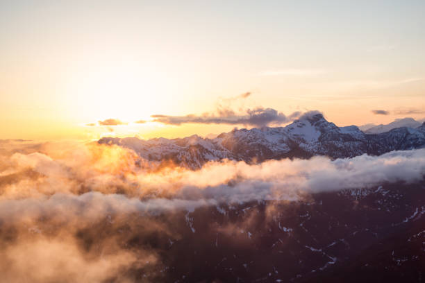istock Dramatic Sunset over the Canadian Mountains 1013140956