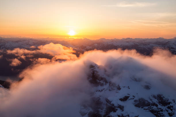 istock Striking aerial landscape during sunset 1013141092