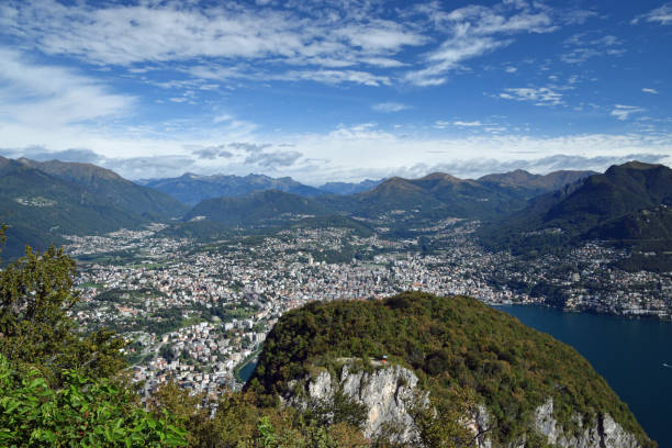 istock Lake view in Lugano 1013156032